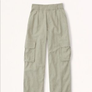 Abercrombie Linen cargo pants
